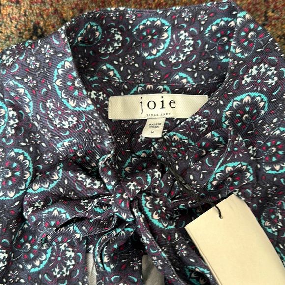 Joie Courtney Dress in Navy Blazer Multi Size M - Picture 11 of 13
